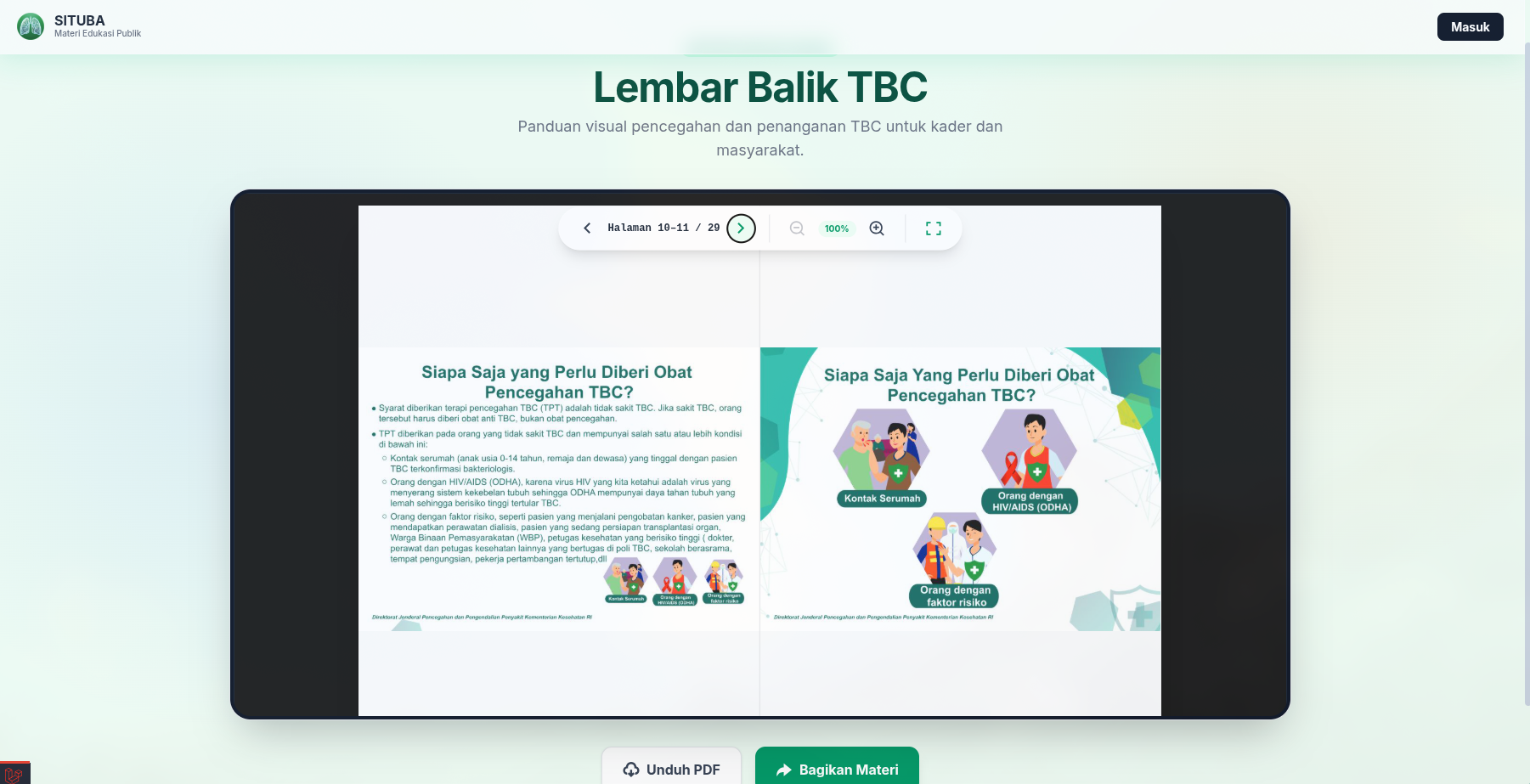 Rincian Halaman Bacaan Berita TBC