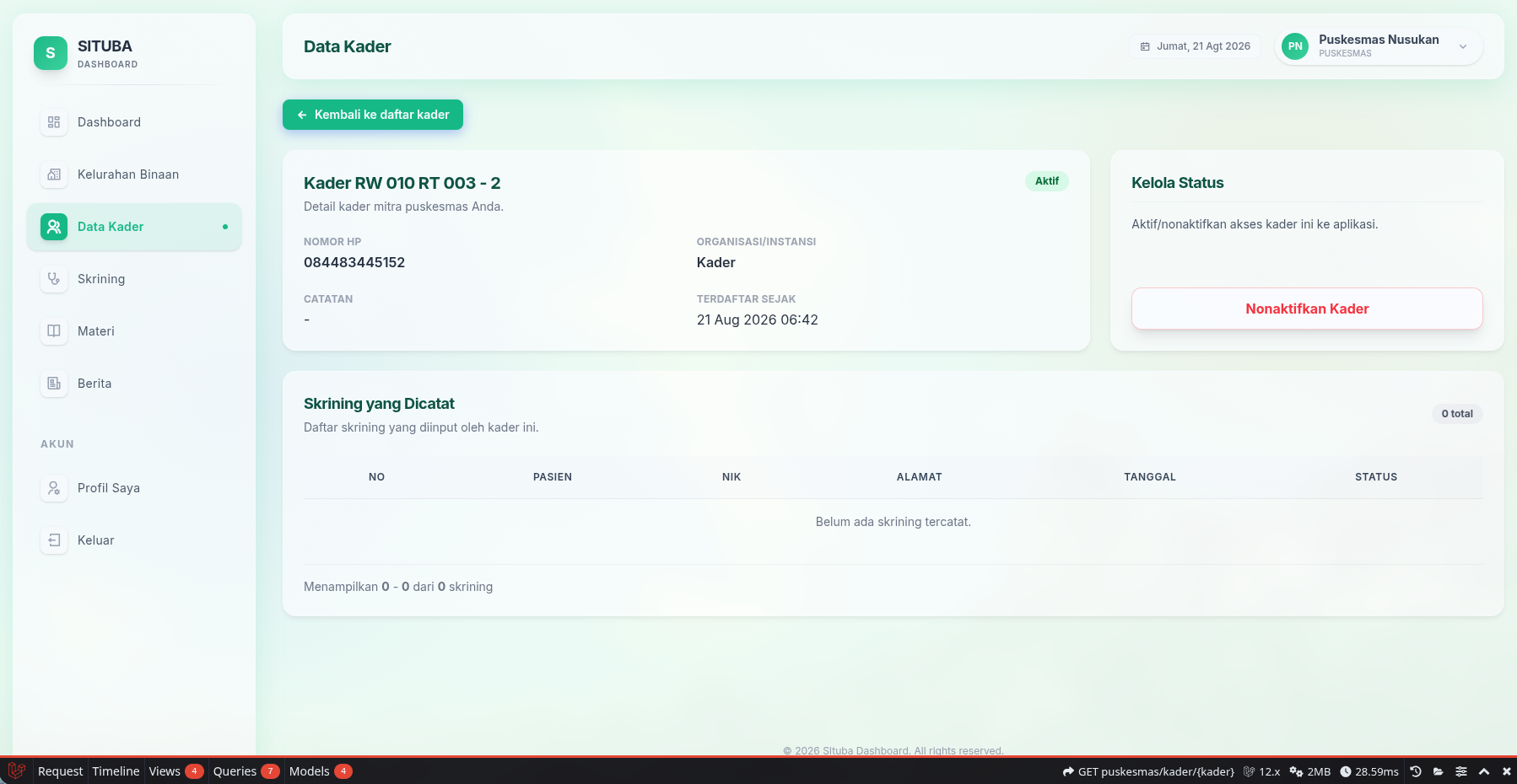 Layanan Detail Identitas dan Verifikasi Petugas